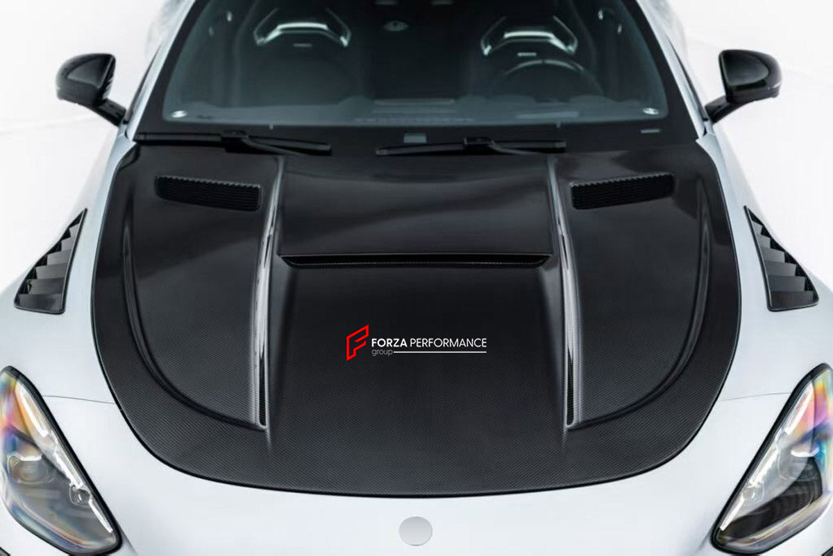 DRY CARBON HOOD BONNET for MERCEDES-BENZ AMG GT50 GT63 C192 COUPE 2024+ FORZA PERFORMANCE custom fit Mansory Style

Set includes:
Hood Bonnet

Material: Dry Carbon

NOTE: Professional installation is required.