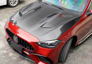 DRY CARBON Hood Bonnet for Mercedes Benz C Class W206 2021+
Set includes:

Hood Bonnet
Material: Dry Carbon

NOTE: Professional installation is required.