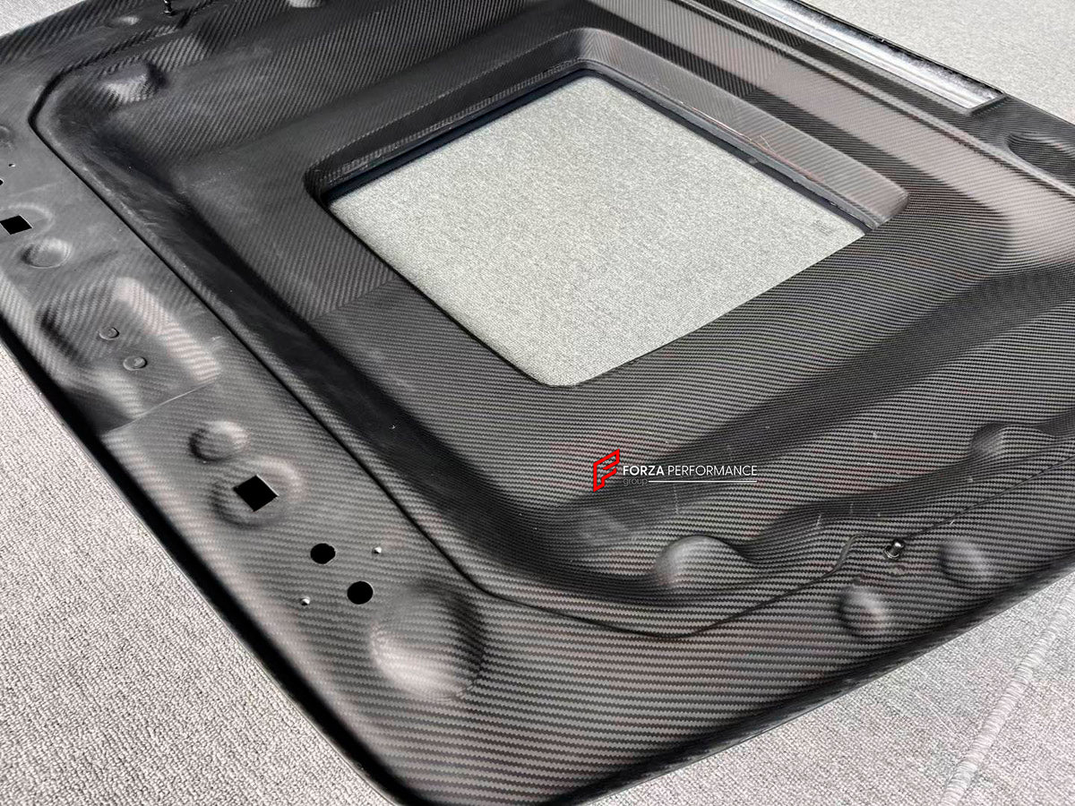 DRY CARBON Hood Bonnet for Mercedes Benz G Class W464 2018 - 2024
Set includes:

Hood Bonnet
Material: Dry Carbon

NOTE: Professional installation is required.