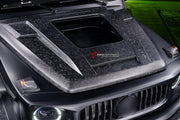 DRY CARBON Hood Bonnet for Mercedes Benz G Class W464 2018 - 2024
Set includes:

Hood Bonnet
Material: Dry Carbon

NOTE: Professional installation is required.