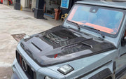 DRY CARBON Hood Bonnet for Mercedes Benz G Class W464 2018 - 2024
Set includes:

Hood Bonnet
Material: Dry Carbon

NOTE: Professional installation is required.