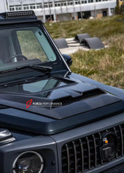 DRY CARBON HOOD BONNET for MERCEDES BENZ G-CLASS W465 G63 G550 G500 G350 2024+

Set includes:

Hood / Bonnet

Material: Dry Carbon