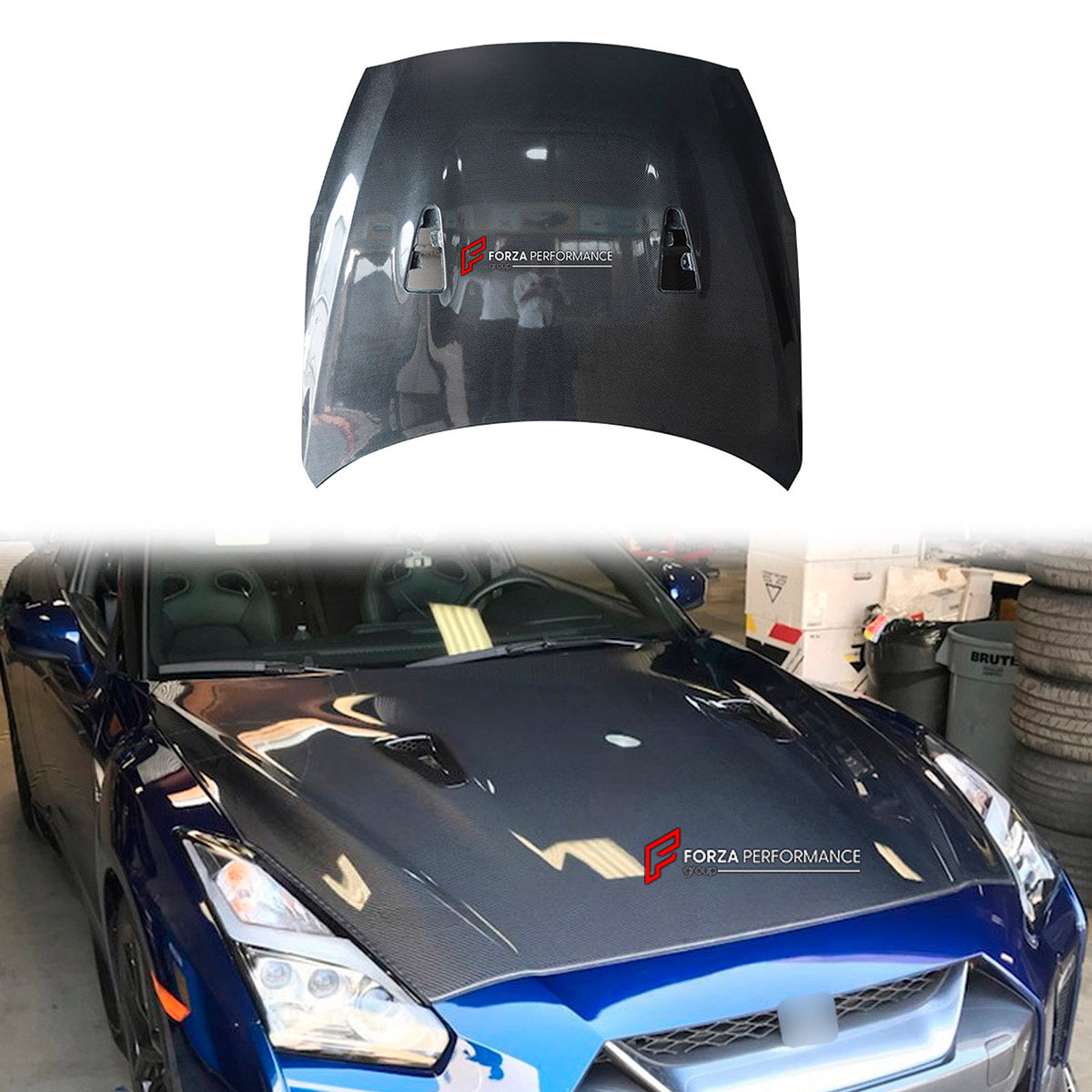 DRY CARBON Hood Bonnet for Nissan GT-R R35 2007 - 2016
Set includes:

Hood Bonnet
Material: Dry Carbon

NOTE: Professional installation is required.
