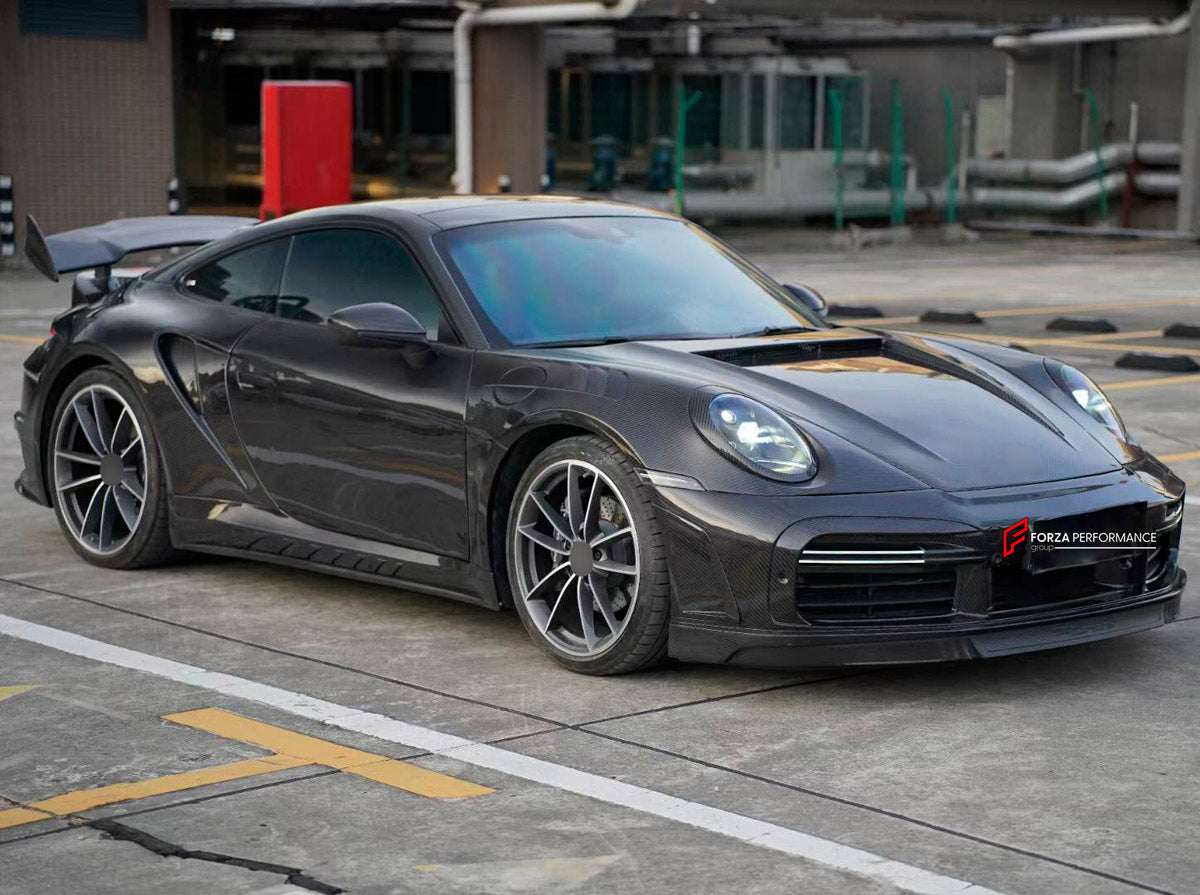 DRY CARBON Hood Bonnet for Porsche 911 992 2019+
Set includes:

Hood Bonnet
Material: Dry Carbon

NOTE: Professional installation is required.