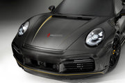 DRY CARBON Hood Bonnet for Porsche 911 992 2019+
Set includes:

Hood Bonnet
Material: Dry Carbon

NOTE: Professional installation is required.