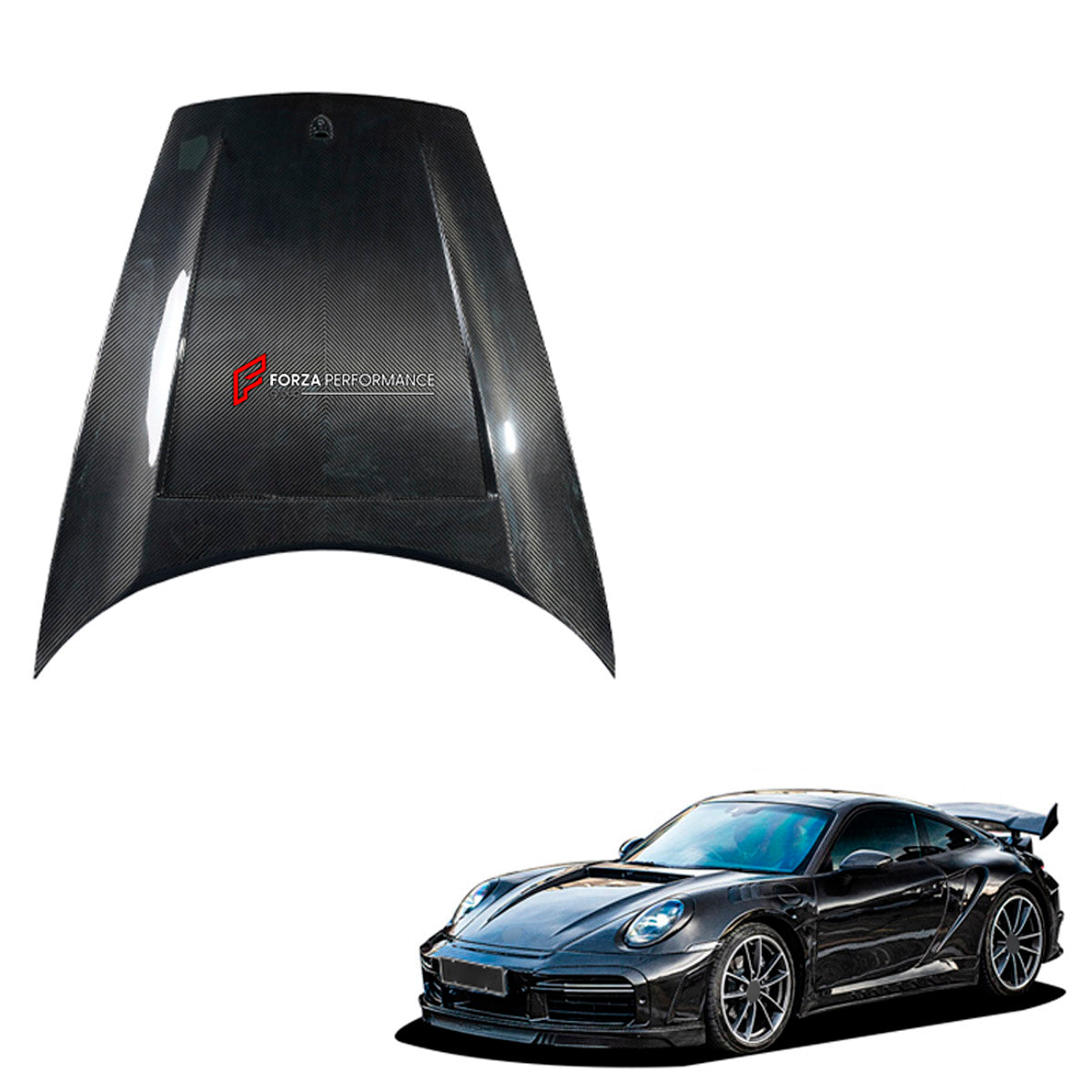 DRY CARBON Hood Bonnet for Porsche 911 992 2019+
Set includes:

Hood Bonnet
Material: Dry Carbon

NOTE: Professional installation is required.