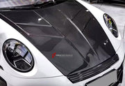 DRY CARBON Hood Bonnet for Porsche 911 992 2019+
Set includes:

Hood Bonnet
Material: Dry Carbon

NOTE: Professional installation is required.