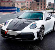 DRY CARBON Hood Bonnet for Porsche 911 992 2019+
Set includes:

Hood Bonnet
Material: Dry Carbon

NOTE: Professional installation is required.