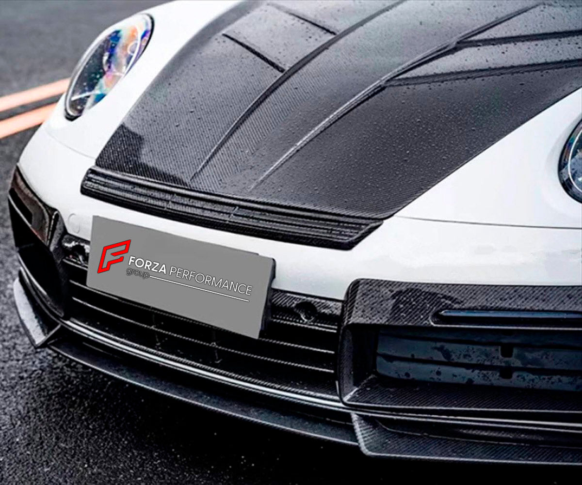 DRY CARBON Hood Bonnet for Porsche 911 992 2019+
Set includes:

Hood Bonnet
Material: Dry Carbon

NOTE: Professional installation is required.