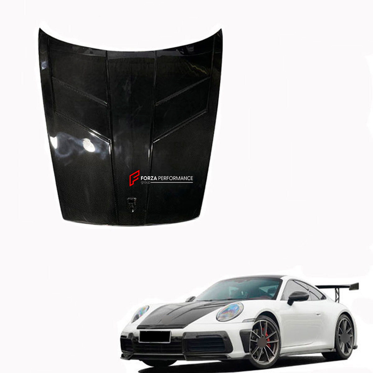 DRY CARBON Hood Bonnet for Porsche 911 992 2019+
Set includes:

Hood Bonnet
Material: Dry Carbon

NOTE: Professional installation is required.