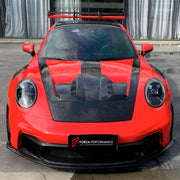 DRY CARBON Hood Bonnet for Porsche 911 992 2019+
Set includes:

Hood Bonnet
Material: Dry Carbon

NOTE: Professional installation is required.