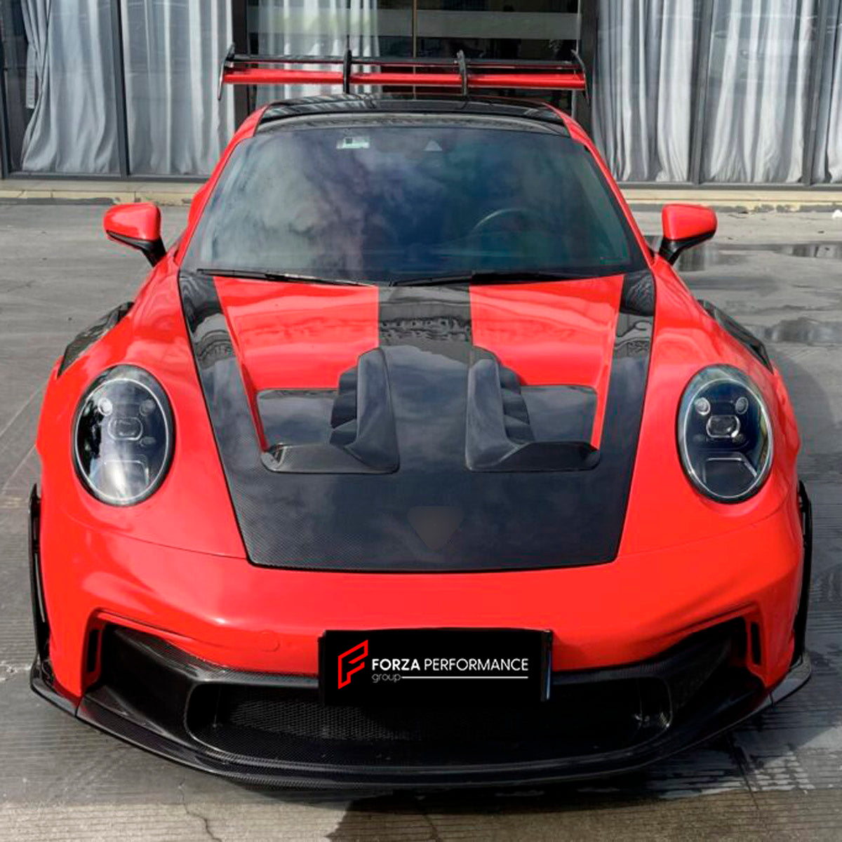 DRY CARBON Hood Bonnet for Porsche 911 992 2019+
Set includes:

Hood Bonnet
Material: Dry Carbon

NOTE: Professional installation is required.