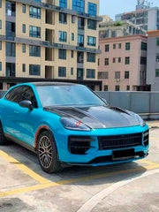 DRY CARBON HOOD BONNET for PORSCHE CAYENNE E3 9Y0 9YA SUV FACELIFT 2023+

Set includes:

Hood Bonnet

Material: Dry Carbon

Note: Professional installation is required.