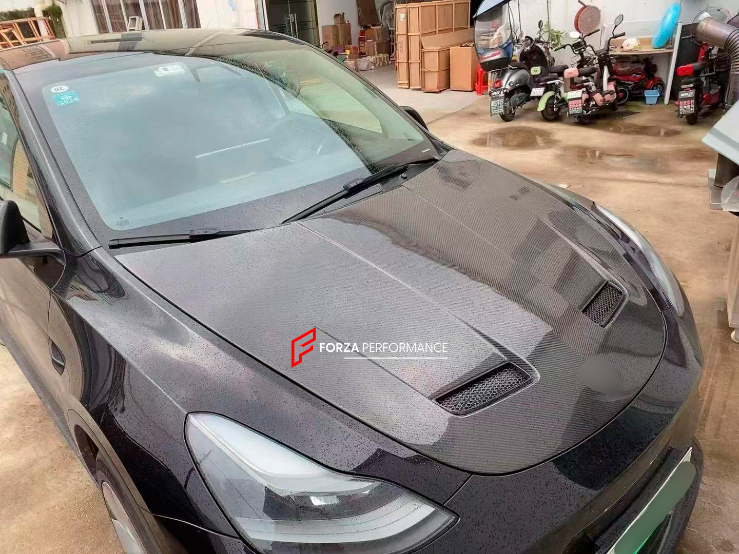 DRY CARBON HOOD BONNET for TESLA MODEL 3 MODEL Y 2017 - 2024