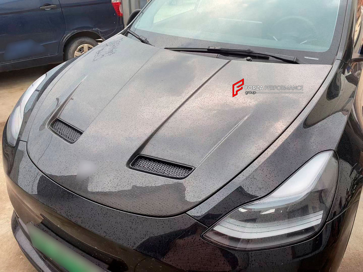 DRY CARBON Hood Bonnet for Tesla Model Y 2020 - 2025
Set includes:

Hood Bonnet
Material: Dry Carbon

NOTE: Professional installation is required.
