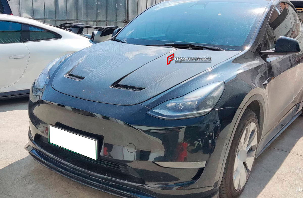 DRY CARBON Hood Bonnet for Tesla Model Y 2020 - 2025
Set includes:

Hood Bonnet
Material: Dry Carbon

NOTE: Professional installation is required.