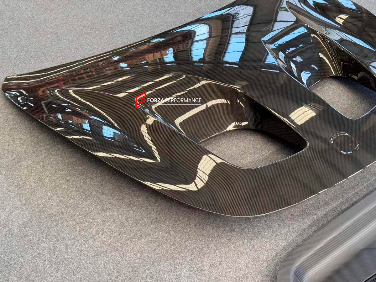 DRY CARBON HOOD BONNET for XIAOMI SU7 ULTRA 2025+
Set includes:

Hood / Bonnet
Material: Dry Carbon

NOTE: Professional installation is required.