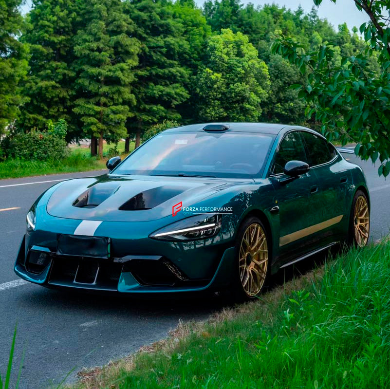 DRY CARBON HOOD BONNET REAR WING SPOILER for XIAOMI SU7 SU7 ULTRA 2024+
Set includes:

Hood / Bonnet
Rear Wing Spoiler
Material: Dry Carbon

NOTE: Professional installation is required.