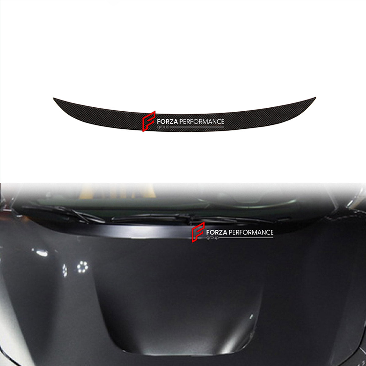 DRY CARBON HOOD BONNET TRIM for FERRARI F8 TRIBUTO SPIDER 2019 - 2022 FORZA PERFORMANCE custom fit OEM Style

Set includes:
Hood Bonnet Trim

Material: Dry Carbon

NOTE: Professional installation is required.
