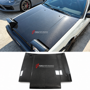 DRY CARBON HOOD BONNET TRIM for TOYOTA AE86 1983 - 1987 FORZA PERFORMANCE custom fit Mansory Style