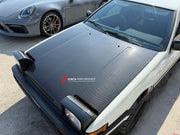 DRY CARBON HOOD BONNET TRIM for TOYOTA AE86 1983 - 1987 FORZA PERFORMANCE custom fit Mansory Style