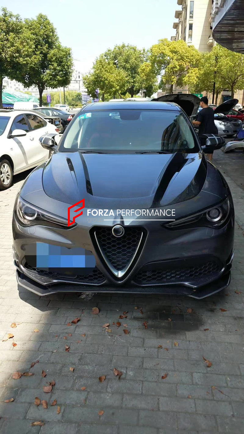 DRY CARBON HOOD for ALFA ROMEO STELVIO 949 2017 - 2023