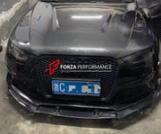 DRY CARBON HOOD for AUDI A4 S4 A4B8 A4B8.5 2007 - 2015  Set includes:  Front Hood