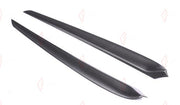 DRY CARBON INNER DOOR TRIMS 2 PCS for TESLA MODEL 3 MODEL Y 2021 - 2025
Set includes:

Inner Door Trims (2 pcs/set)
Material: Dry Carbon

NOTE: Add-on type - installs over the original part. Professional installation is required.