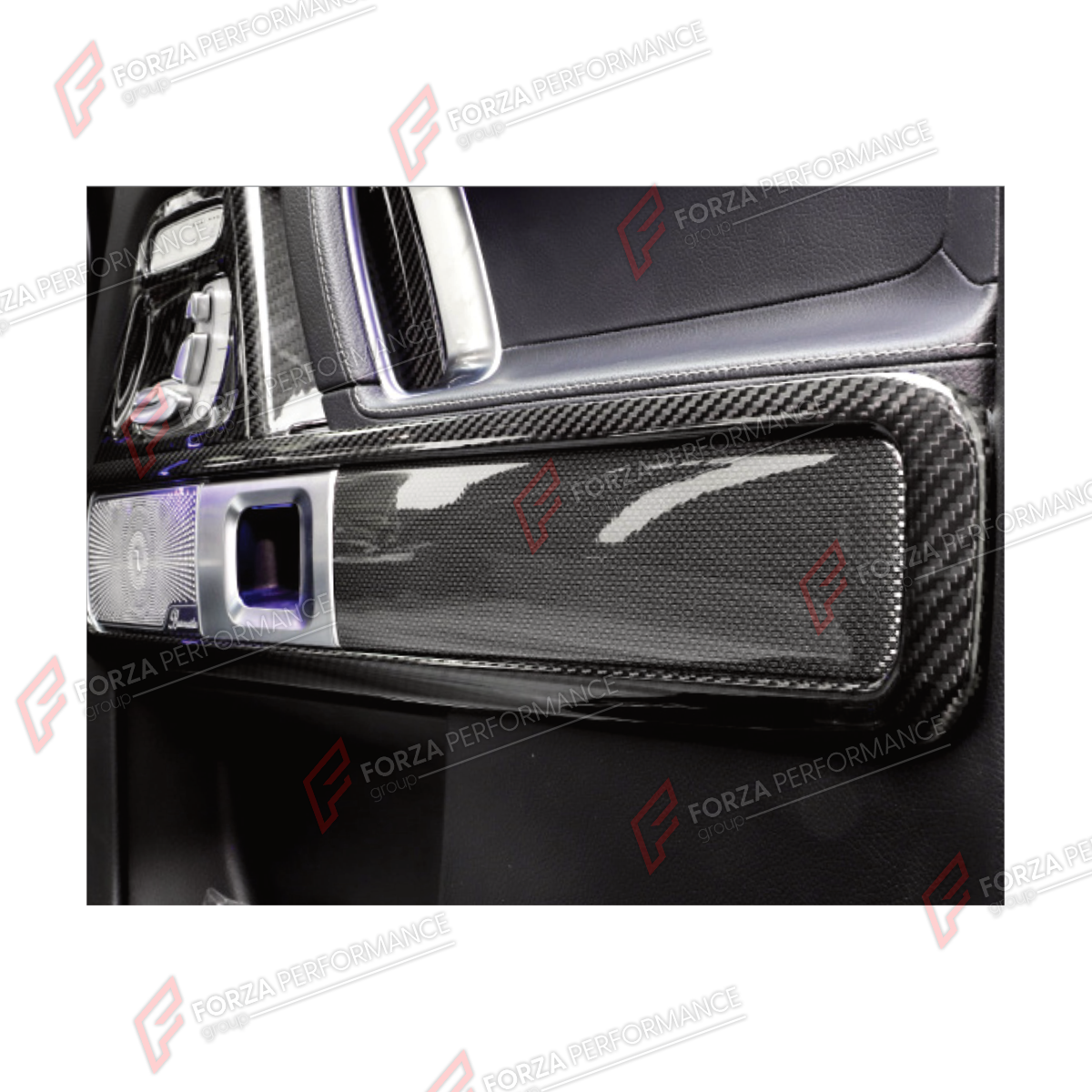 DRY CARBON INTERIOR DOOR PANEL TRIM for MERCEDES-BENZ G-CLASS W464 G63 G350 G350D G400D G500 G550 2019 - 2024

Set includes:
Interior Door Panel Trim

Material: Dry Carbon

NOTE: Professional installation is required.