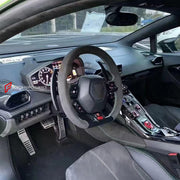 DRY CARBON INTERIOR KIT for LAMBORGHINI HURACAN LP580 LP610 2014 - 2019

Set includes:
Central Control Panel Trim
Dashboard Side Air Vents Covers
Interior Door Panel Trim

Material: Dry Carbon

NOTE: Professional installation is required.