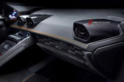 DRY CARBON INTERIOR KIT for LAMBORGHINI HURACAN LP580 LP610 2014 - 2019

Set includes:
Central Control Panel Trim
Dashboard Side Air Vents Covers
Interior Door Panel Trim

Material: Dry Carbon

NOTE: Professional installation is required.