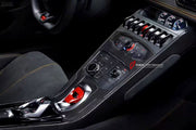 DRY CARBON INTERIOR KIT for LAMBORGHINI HURACAN LP580 LP610 2014 - 2019

Set includes:
Central Control Panel Trim
Dashboard Side Air Vents Covers
Interior Door Panel Trim

Material: Dry Carbon

NOTE: Professional installation is required.