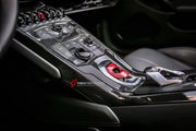 DRY CARBON INTERIOR KIT for LAMBORGHINI HURACAN LP580 LP610 2014 - 2019

Set includes:
Central Control Panel Trim
Dashboard Side Air Vents Covers
Interior Door Panel Trim

Material: Dry Carbon

NOTE: Professional installation is required.