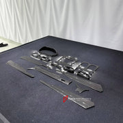 DRY CARBON INTERIOR KIT for LAMBORGHINI URUS 2018+

Set includes:
Dashboard Instrument Cluster Trim
Dashboard Panel Cover
Meter Base Panel Cover
Central Control Panel Trim
Center Console Air Outlet Cover Trim
Dashboard Trim Kit
Interior Door Panel Trim

Material: Dry Carbon

NOTE: Professional installation is required.