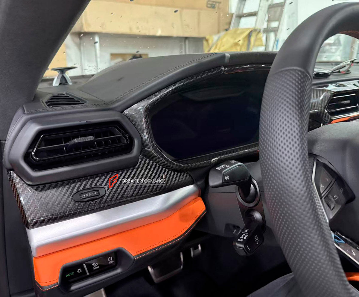 Dry Carbon Interior Kit for Lamborghini Urus 2018+
Set includes:

Interior Kit
Material: Dry Carbon

NOTE: Professional installation is required.