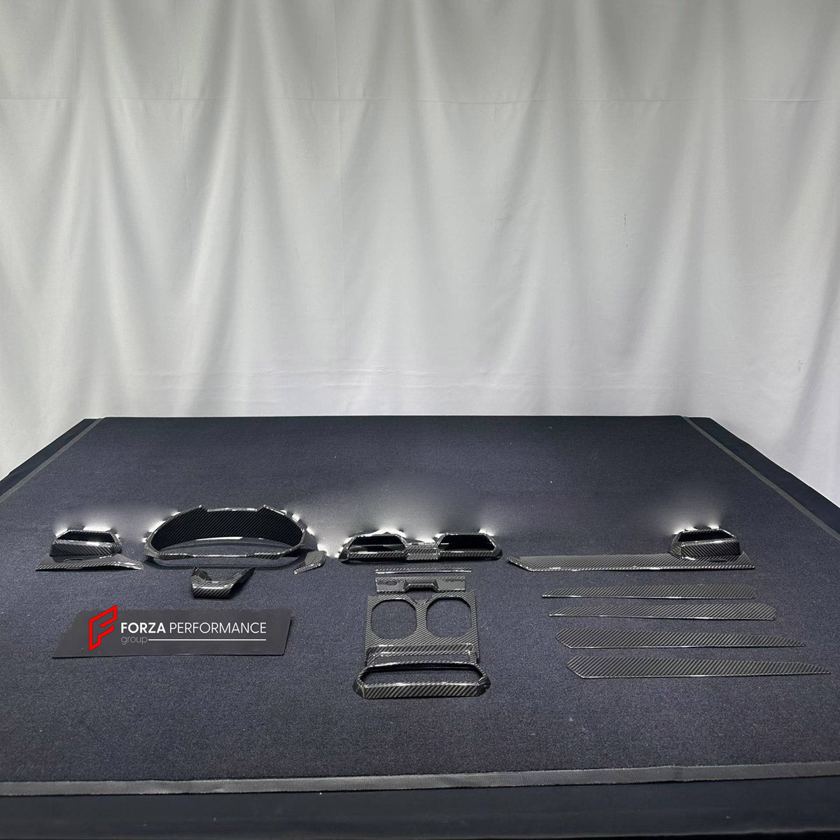 DRY CARBON INTERIOR KIT for LAMBORGHINI URUS SE 2024+

Set includes:
Dashboard Instrument Cluster Trim
Center Console Trim Cover
Rear Center Console Air Vent Cover
Dashboard Trim Kit
Dashboard Side Air Vents Covers
Interior Door Panel Trim

Material: Dry Carbon

NOTE: Professional installation is required.