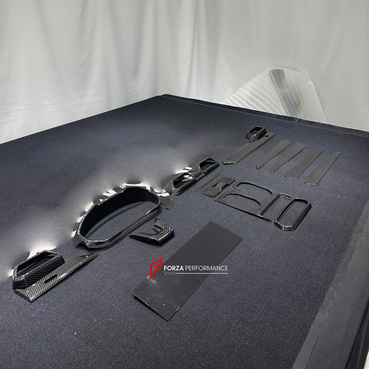 DRY CARBON INTERIOR KIT for LAMBORGHINI URUS SE 2024+

Set includes:
Dashboard Instrument Cluster Trim
Center Console Trim Cover
Rear Center Console Air Vent Cover
Dashboard Trim Kit
Dashboard Side Air Vents Covers
Interior Door Panel Trim

Material: Dry Carbon

NOTE: Professional installation is required.