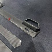 DRY CARBON INTERIOR KIT for LAMBORGHINI URUS SE 2024+

Set includes:
Dashboard Instrument Cluster Trim
Center Console Trim Cover
Rear Center Console Air Vent Cover
Dashboard Trim Kit
Dashboard Side Air Vents Covers
Interior Door Panel Trim

Material: Dry Carbon

NOTE: Professional installation is required.