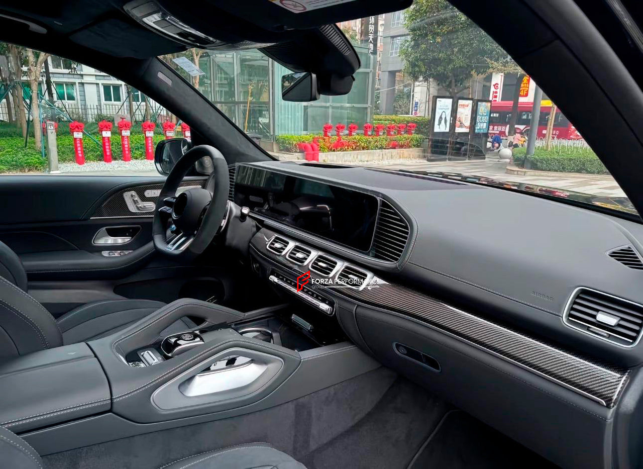 DRY CARBON INTERIOR KIT for MERCEDES-BENZ GLS X167 2019 - 2023

Set includes:
Dashboard
Central Console Trim
Door Panel Seat Switch Frame
Seat Covers

Material: Carbon Fiber