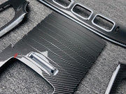 DRY CARBON INTERIOR KIT for MERCEDES-BENZ GLS X167 2019 - 2023

Set includes:
Dashboard
Central Console Trim
Door Panel Seat Switch Frame
Seat Covers

Material: Carbon Fiber