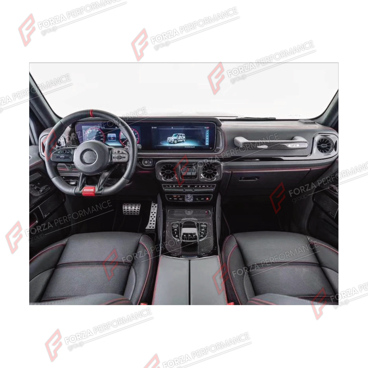 DRY CARBON INTERIOR KIT for MERCEDES-BENZ G-CLASS W464 G63 G350 G350D G400D G500 G550 2019 - 2024

Set includes:
Interior Kit

Material: Dry Carbon

NOTE: Professional installation is required.