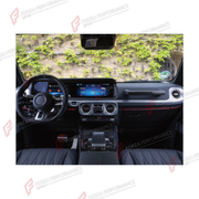 DRY CARBON INTERIOR KIT for MERCEDES-BENZ G-CLASS W465 G63 G450D G500 G550 2025+

Set includes:
Interior Kit

Material: Dry Carbon

NOTE: Professional installation is required.