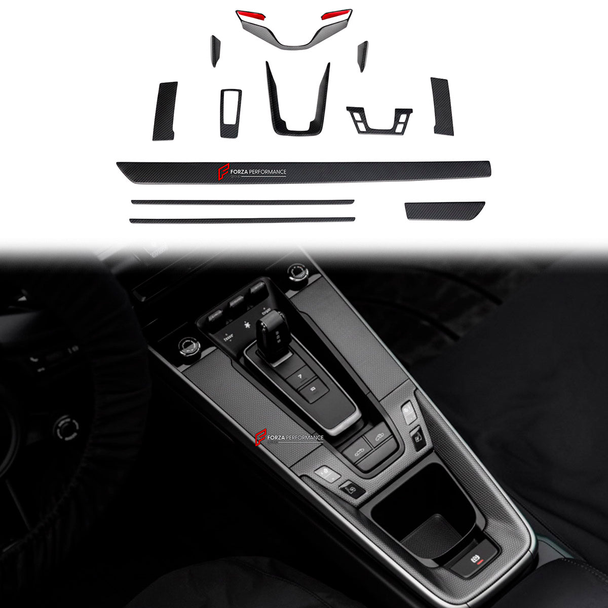 Dry Carbon Interior Kit for Porsche 911 992 2019+
Set includes:

Interior Kit
Material: Dry Carbon

NOTE: Professional installation is required.