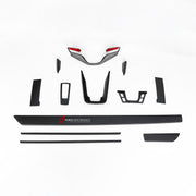 Dry Carbon Interior Kit for Porsche 911 992 2019+
Set includes:

Interior Kit
Material: Dry Carbon

NOTE: Professional installation is required.