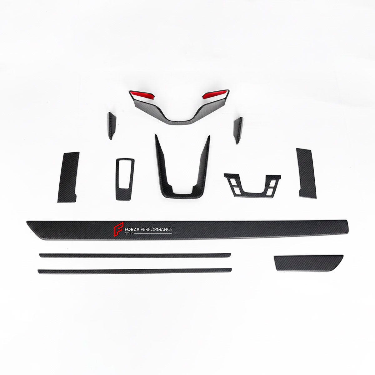 Dry Carbon Interior Kit for Porsche 911 992 2019+
Set includes:

Interior Kit
Material: Dry Carbon

NOTE: Professional installation is required.