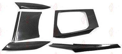 DRY CARBON INTERIOR TRIM KIT 6 PCS for BMW M3 G80 2021+
Set includes:

Interior Trim Kit
Material: Dry Carbon

NOTE: For LHD (left-hand drive) cars only. For G80 M3 only. Add-on type - installs over the original part. Professional installation is required.