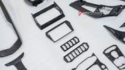 DRY CARBON INTERIOR TRIM KIT COVERS for LAMBORGHINI URUS 2018+

Set includes:

Center Console Trims
Dashboard Trims

Paddle Shifters
Door Trims

Material: Dry Carbon

Note: Professional installation is required.
