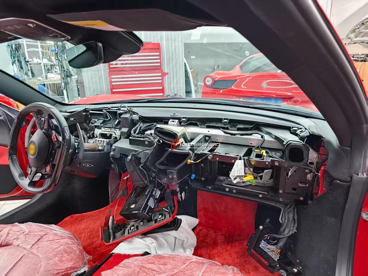DRY CARBON INTERIOR TRIM KIT for FERRARI F8 Forza Performance Custom fit