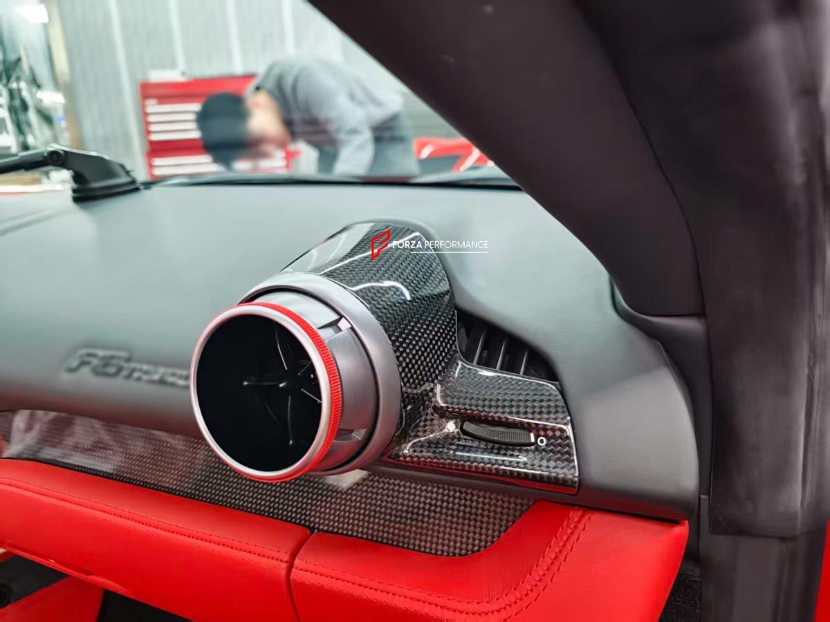 DRY CARBON INTERIOR TRIM KIT for FERRARI F8 Forza Performance Custom fit