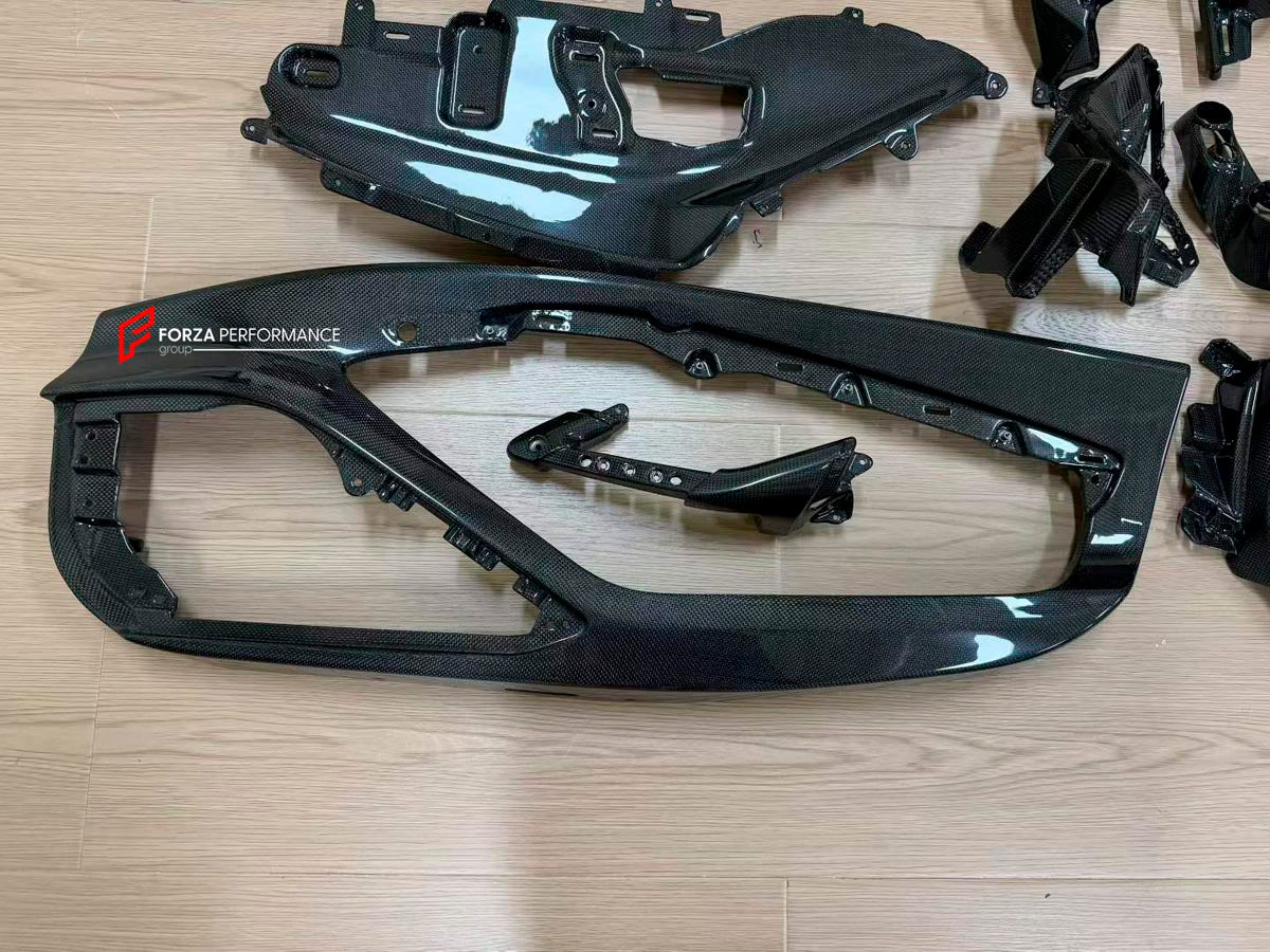 DRY CARBON INTERIOR TRIM KIT for FERRARI F8 Forza Performance Custom fit